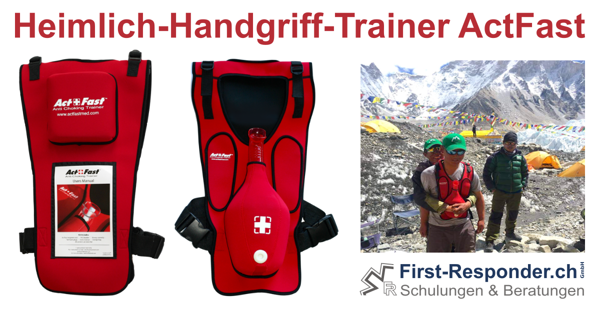 Heimlich-Handgriff-Trainer ActFast, ROT - First Responder