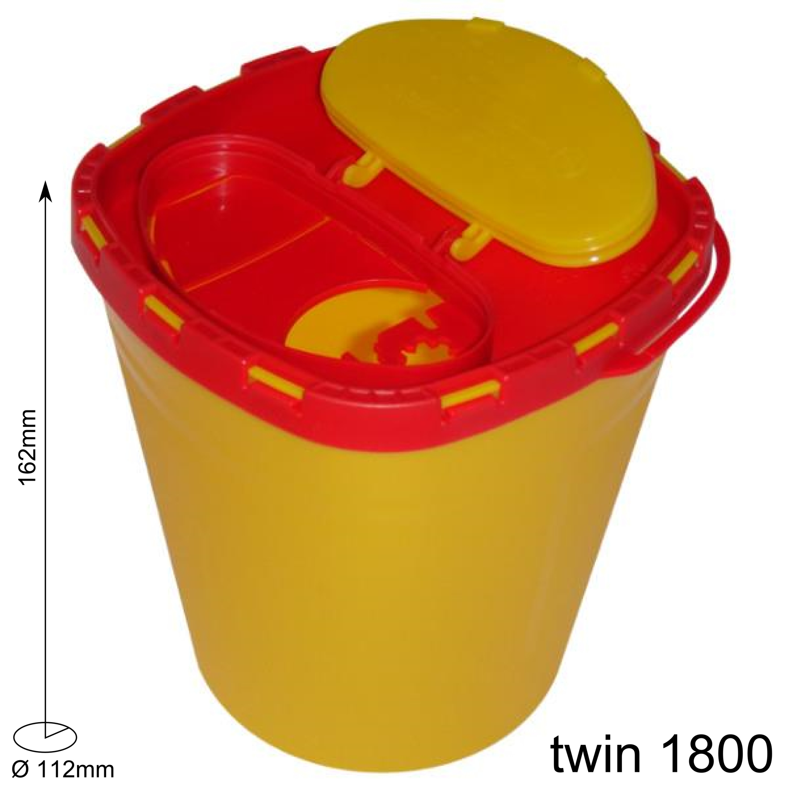 Kanülenabwurfbehälter/ Entsorgungsbox Multi-Safe twin - First Responder